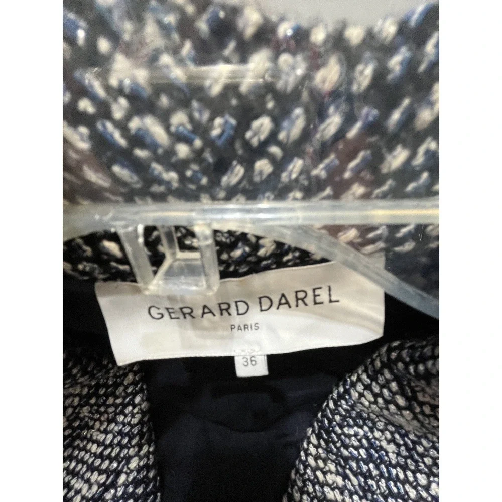 Chic Black and White Tweed Blazer